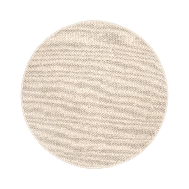 Tapis rond en laine - Twist Beige - 1