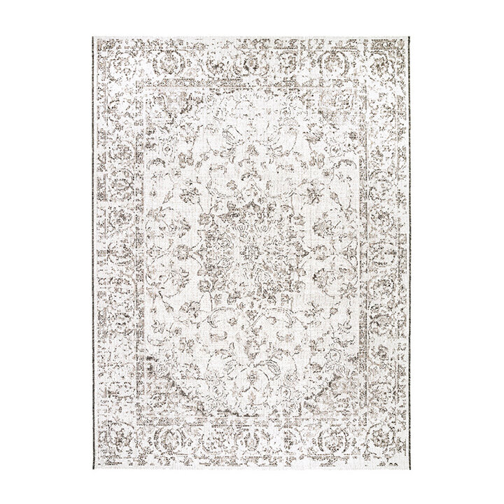 Tapis ovale à poils longs - Victoria Oriental Gris - 1