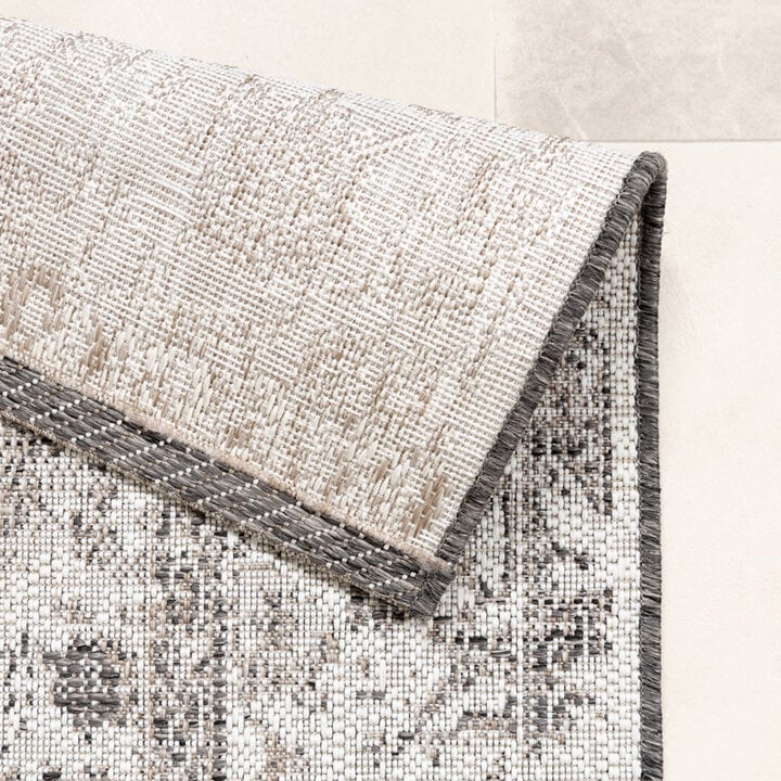 Tapis ovale à poils longs - Victoria Oriental Gris - 6
