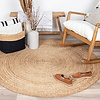 Tapis en jute - Fair Rond Naturel - thumbnail 4