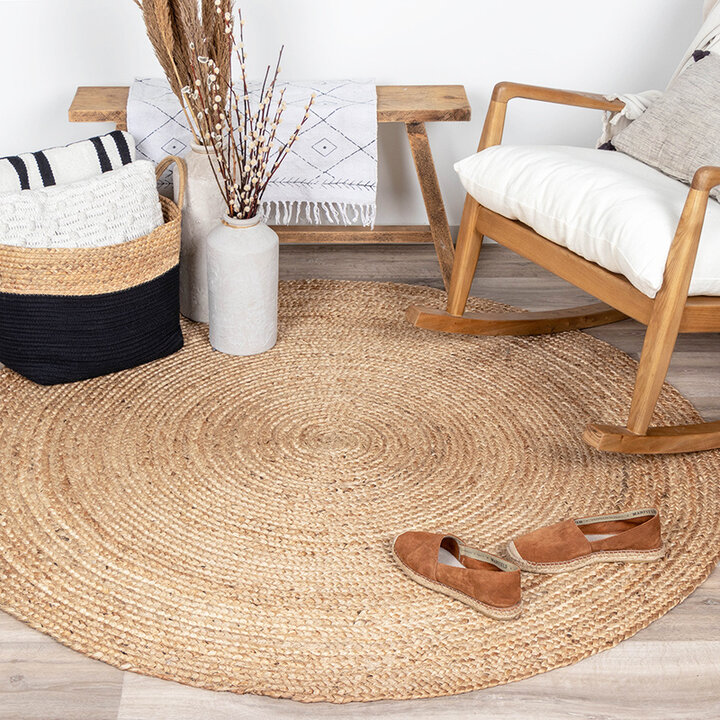 Tapis en jute - Fair Rond Naturel - 4