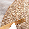 Tapis en jute - Fair Rond Naturel - thumbnail 5