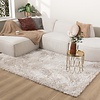 Tapis shaggy rond - Blaze Beige/Gris - thumbnail