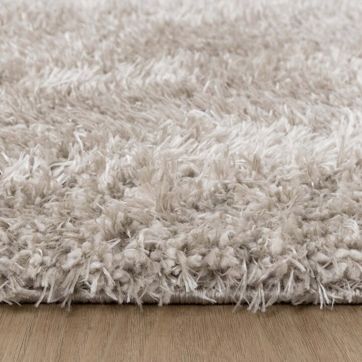 Tapis shaggy rond - Blaze Beige/Gris - 6