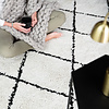 Tapis à poils longs - Grand Lines Crème/Noir - thumbnail 5
