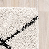 Tapis à poils longs - Grand Lines Crème/Noir - thumbnail 9