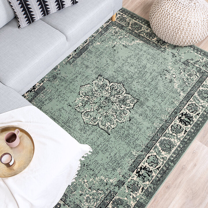 Tapis vintage - Wonder Vert/Noir - 4
