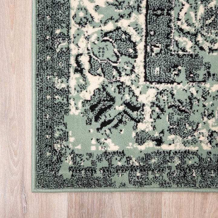 Tapis vintage - Wonder Vert/Noir - 5