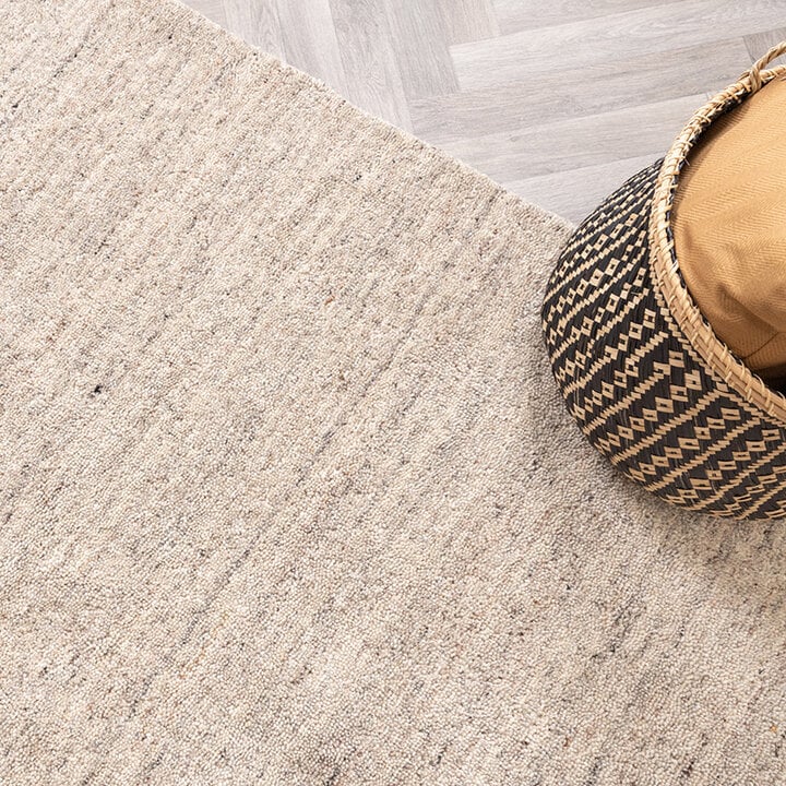 Tapis rond berbère - Aicha Taupe - 4