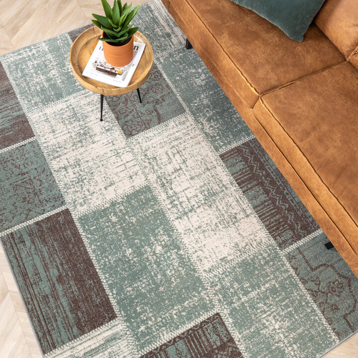 Tapis patchwork - Spring Vert/Gris - 3