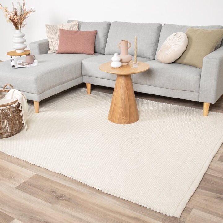 Tapis en laine - Feline Blanc