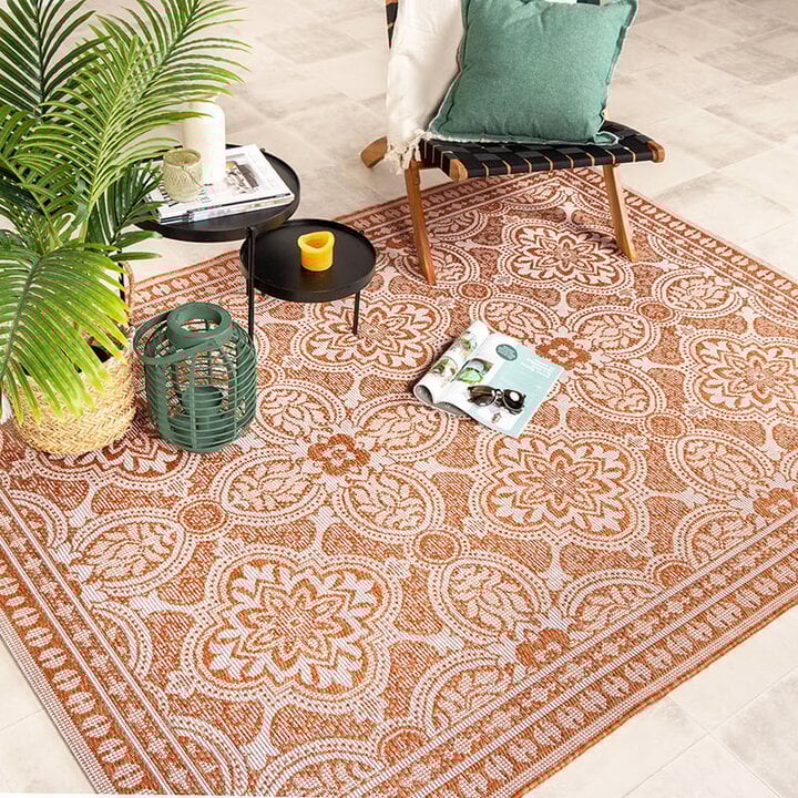 Tapis d'extérieur - Summer Oriental Terracotta