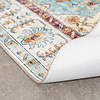 Tapis ovale à poils longs - Santo Medaillon Bleu Clair - thumbnail 6