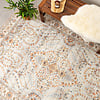 Tapis ovale à poils longs - Santo Flora Gris Clair - thumbnail 3