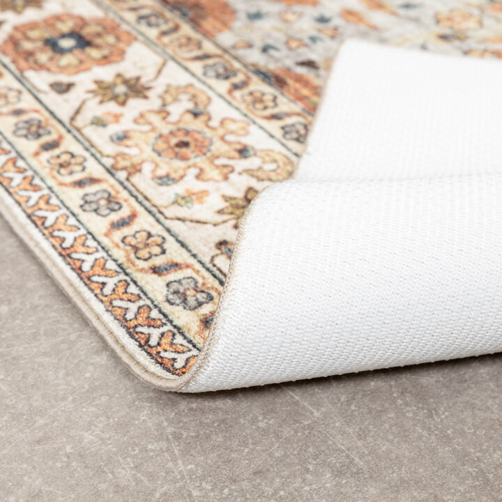 Tapis ovale à poils longs - Santo Flora Gris Clair - 6