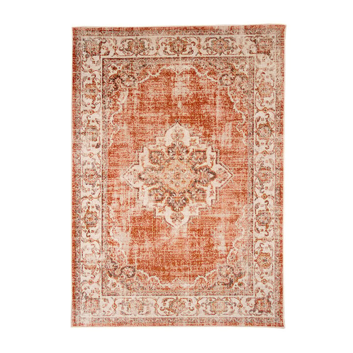 Tapis vintage - Spring Medaillon Terra/Crème - 1