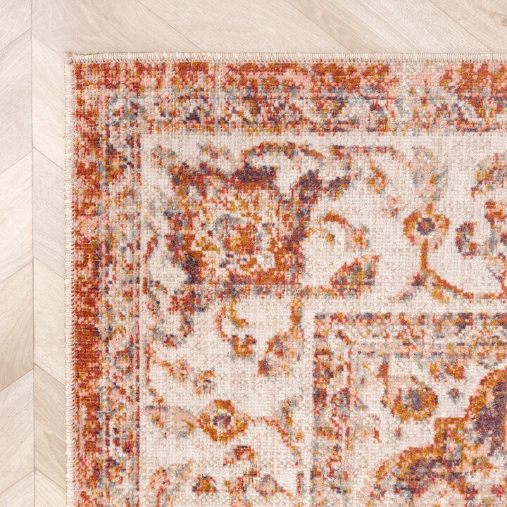 Tapis vintage - Spring Medaillon Terra/Crème - 4