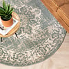 Tapis vintage rond - Spring Medaillon Vert/Crème - thumbnail 3
