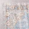 Tapis rond en jute d'extérieur - Kairo Medaillon Bleu Clair/Crème - thumbnail 5