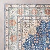 Tapis rond en jute d'extérieur - Kairo Medaillon Bleu Foncé/Terracotta - thumbnail 5