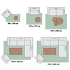Tapis rond en jute d'extérieur - Kairo Medaillon Bleu Foncé/Terracotta - thumbnail 8