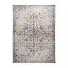 Tapis en viscose - Leyla Medaillon Taupe - thumbnail 1