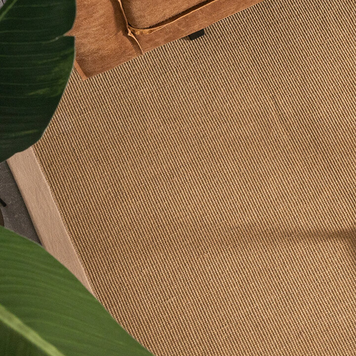Tapis doux à poils courts - Tulum Border Beige - 2