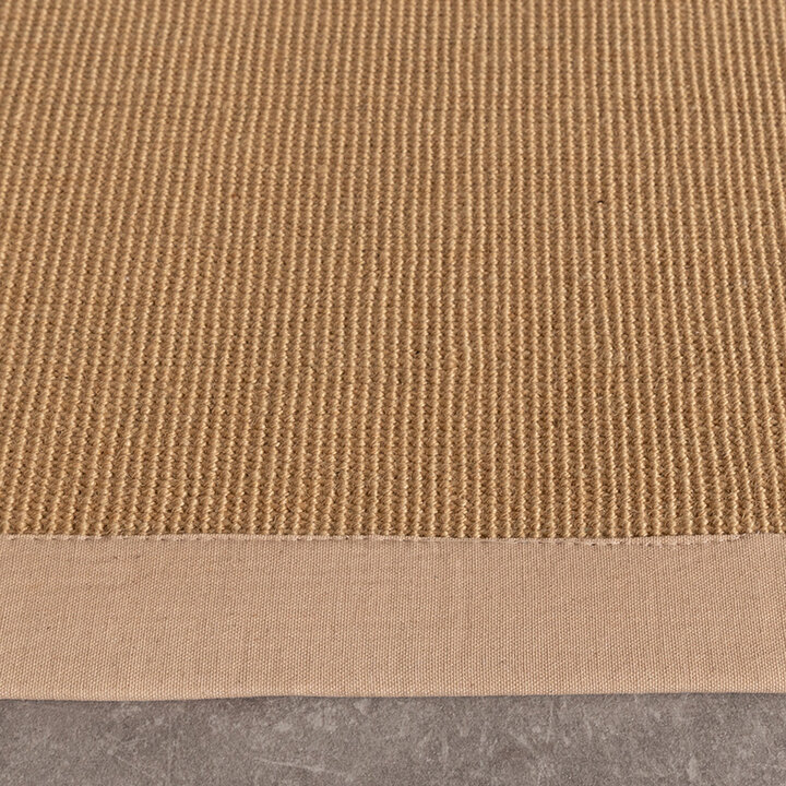 Tapis doux à poils courts - Tulum Border Beige - 5