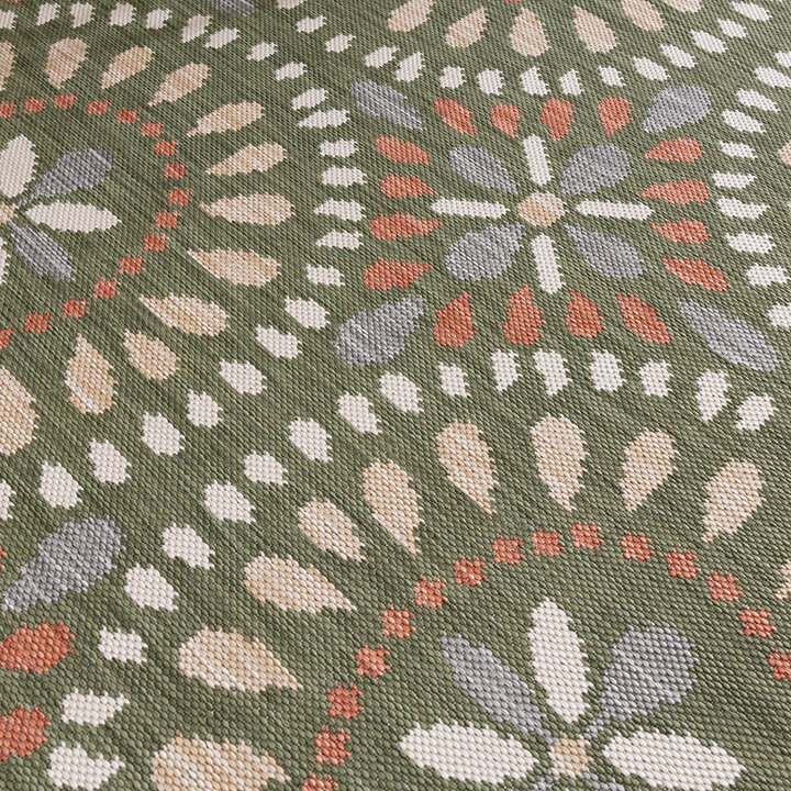 Tapis en sisal - Ranch Mandala Vert - 3