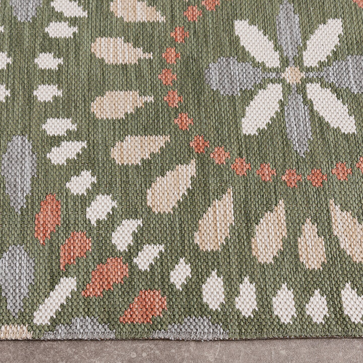 Tapis en sisal - Ranch Mandala Vert - 4