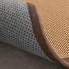 Tapis doux à poils courts - Tulum Border Marron - thumbnail 6
