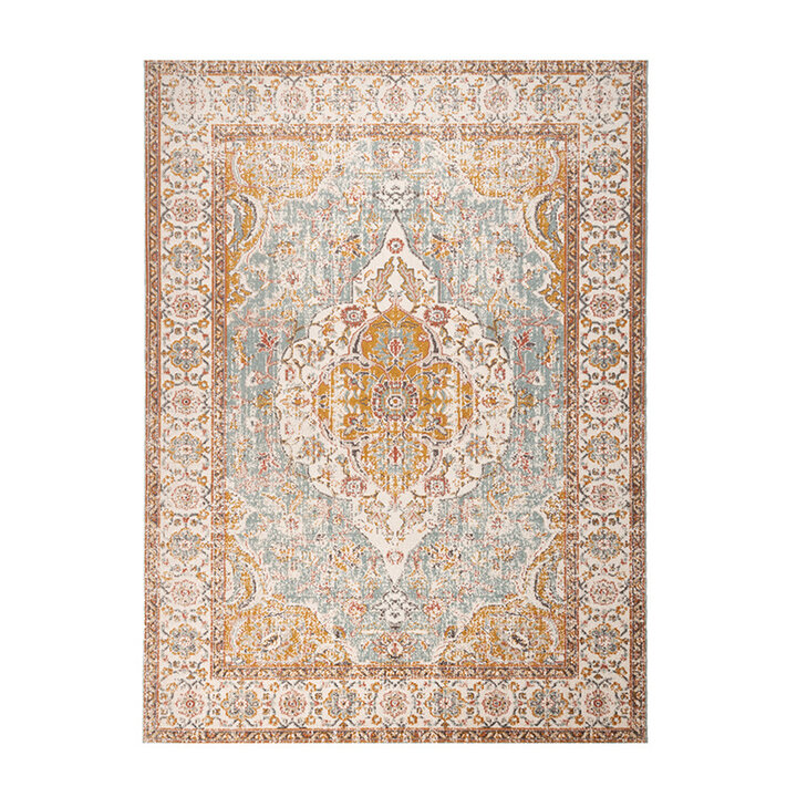 Tapis vintage - Thirza Medaillon Bleu Clair/Multicolore - 1
