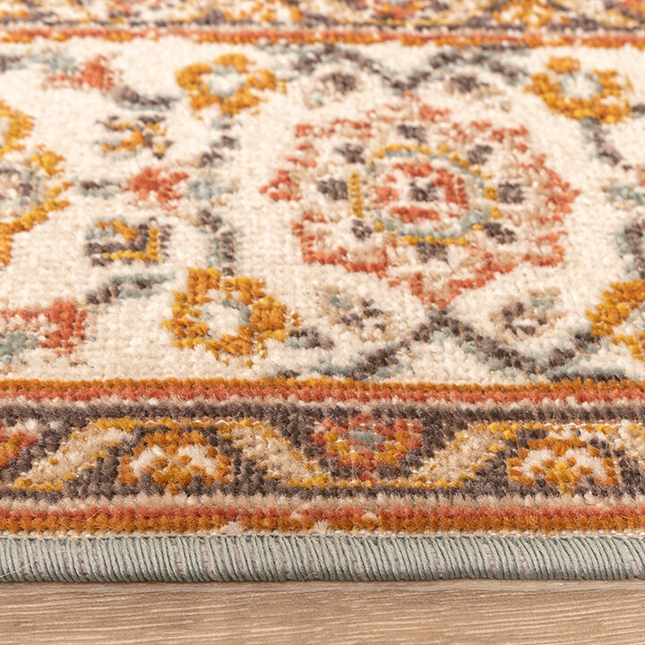 Tapis vintage - Thirza Medaillon Bleu Clair/Multicolore - 4