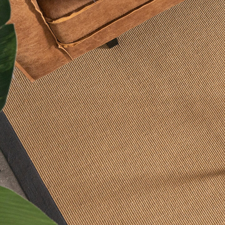 Tapis doux à poils courts - Tulum Border Anthracite - 2