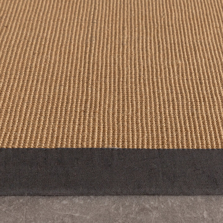 Tapis doux à poils courts - Tulum Border Anthracite - 5