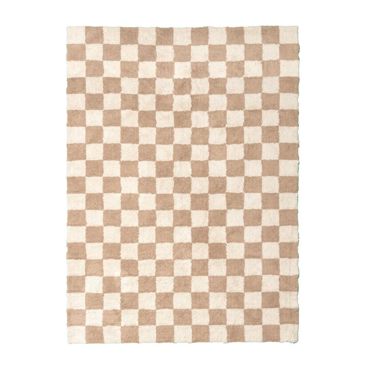 Tapis en coton - Gambit Beige/Blanc - 1
