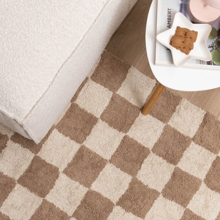 Tapis en coton - Gambit Beige/Blanc - 3