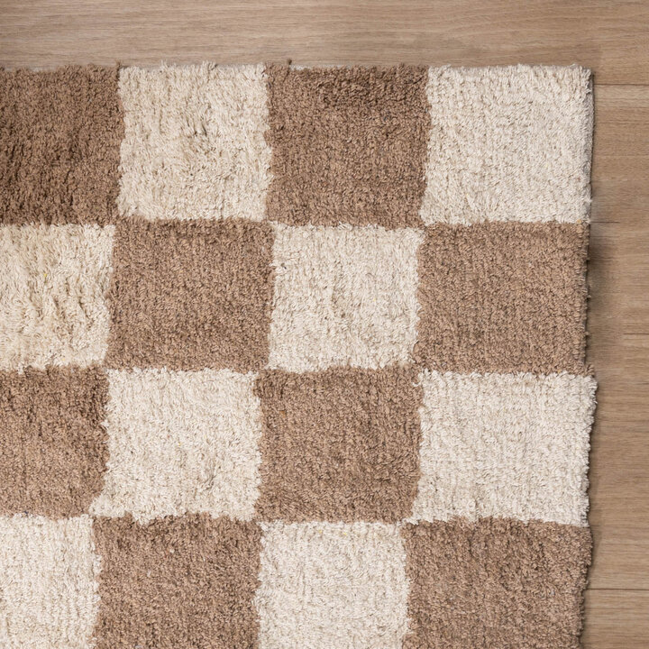 Tapis en coton - Gambit Beige/Blanc - 5