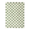 Tapis en coton - Gambit Vert/Blanc - thumbnail 1