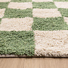 Tapis en coton - Gambit Vert/Blanc - thumbnail 6