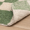 Tapis en coton - Gambit Vert/Blanc - thumbnail 7