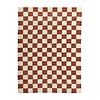 Tapis en coton - Gambit Marron/Blanc - thumbnail 1