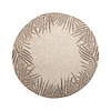 Tapis rond d'extérieur vintage - Tiga Edge Taupe - thumbnail 1
