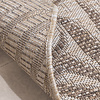 Tapis rond d'extérieur vintage - Tiga Edge Taupe - thumbnail 6