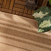 Tapis d'extérieur en jute - Mavi Border Crème/Marron - thumbnail 2