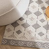 Tapis d'extérieur abstrait - Lorre Blocks Crème/Anthracite - thumbnail 2