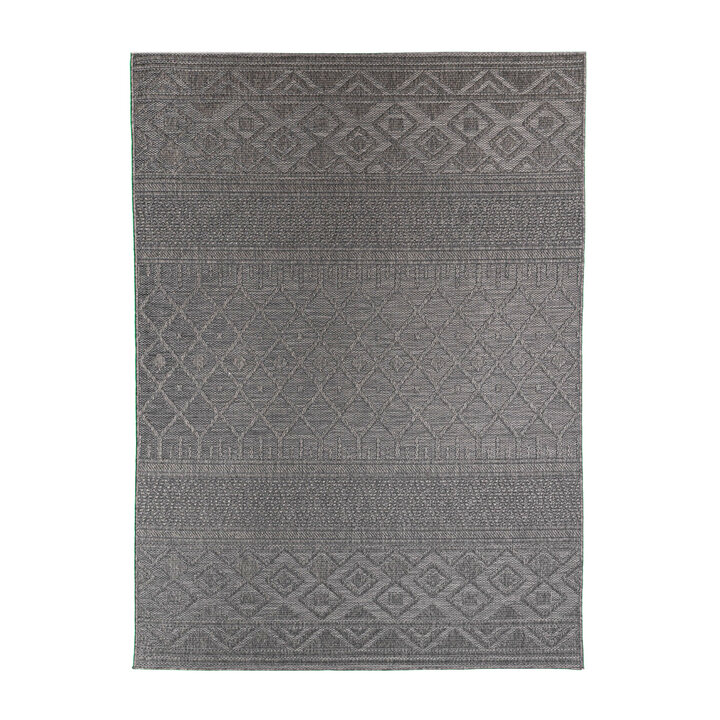 Tapis en sisal - Dunes Geo Anthracite - 1