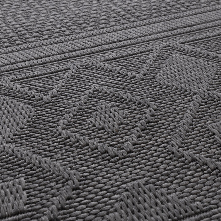 Tapis en sisal - Dunes Geo Anthracite - 3