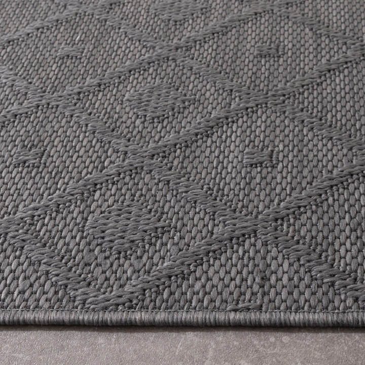 Tapis en sisal - Dunes Geo Anthracite - 5