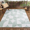 Tapis d'extérieur - Groovy Tiles Vert - thumbnail